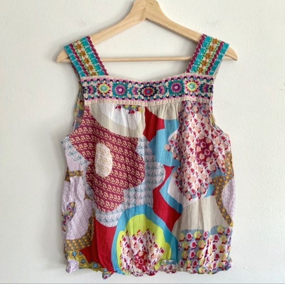 Too cute Johnny Was peasant tank - Picture 4 of 5